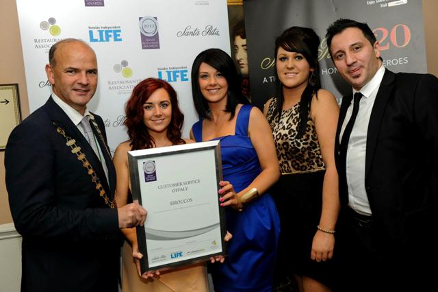 Irish Restaurant Awards 2012 Best Customer Service Offaly